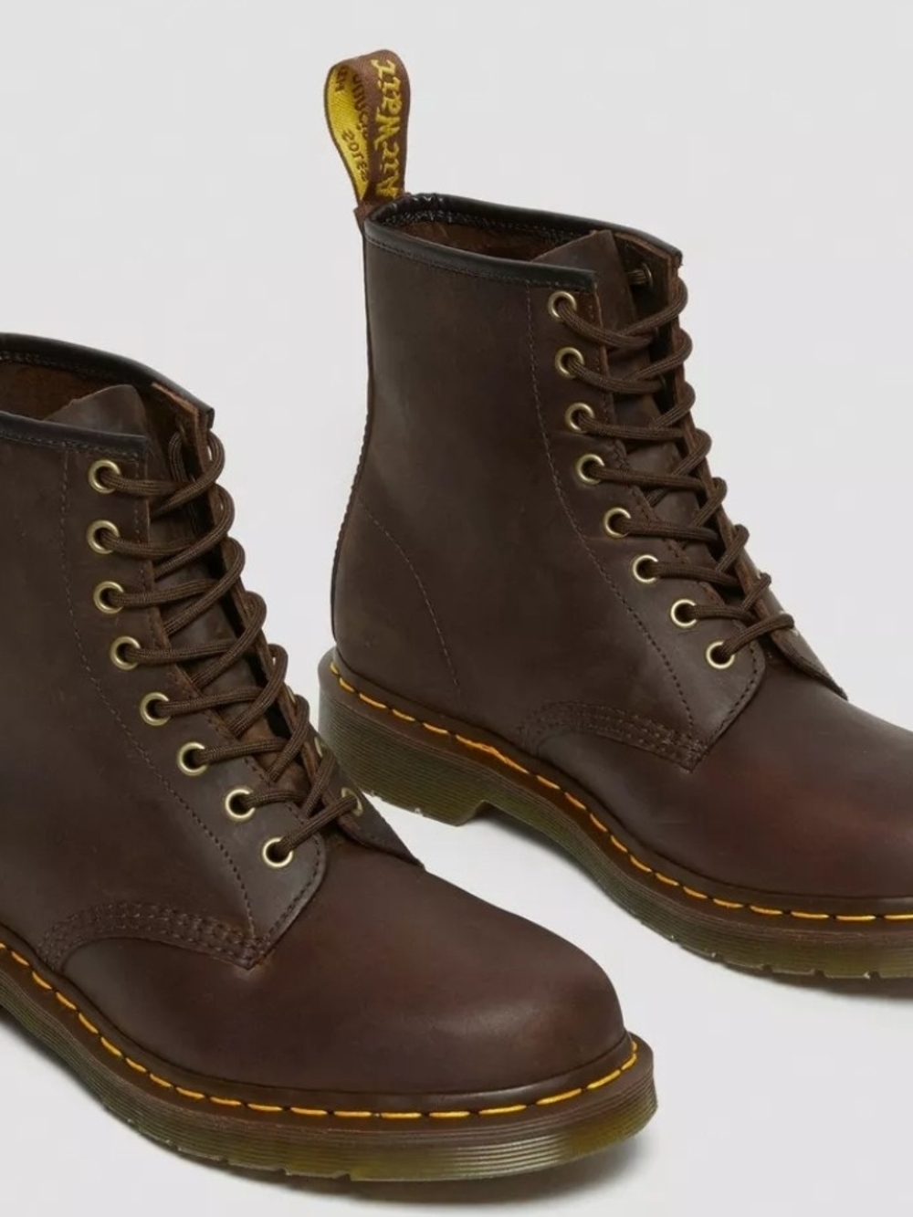 Dr. Martens 1460 Crazy Horse Brown Leather Lace Up